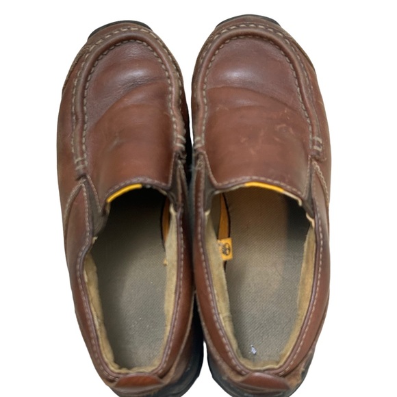 TIMBERLAND Boy's Leather Dark Brown Comfortable Slip On School Shoe-Size 3 - Picture 7 of 9